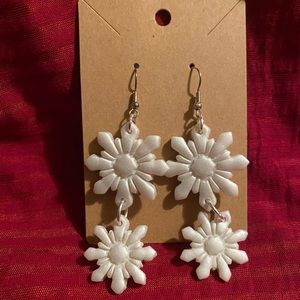 Polymer clay dangle earrings